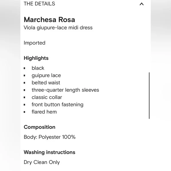 Marchesa Notte Viola Laser Cut Shirt Dress - Picture 6 of 6